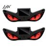 Night Driving Atmosphere Lamp Solar Devil Eyes Light for Windshield, Magnetic Installation Window Warning Sign with Three USB Rechargeable Car
