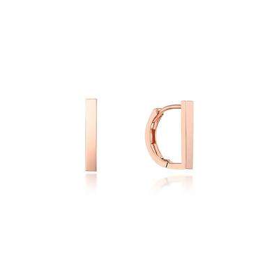 L. Базовые плоские серьги из 14-каратного золота LOFL3004T_14K