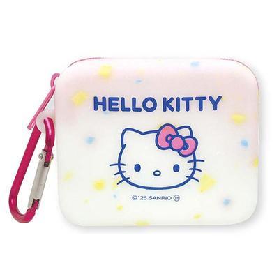 Силиконовый мини-карабин-кошелек с персонажами Sanrio, Hello Kitty, SAC-SMK-KT, В6,5 x Ш9,5 x Г3 см