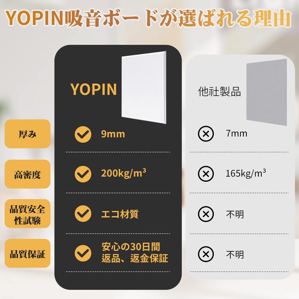 Звукопоглощающий материал YOPIN Звукопоглощающая плита высокой плотности Меры по поглощению звука Внутренняя отделка Музыкальные инструменты Тишина Шум