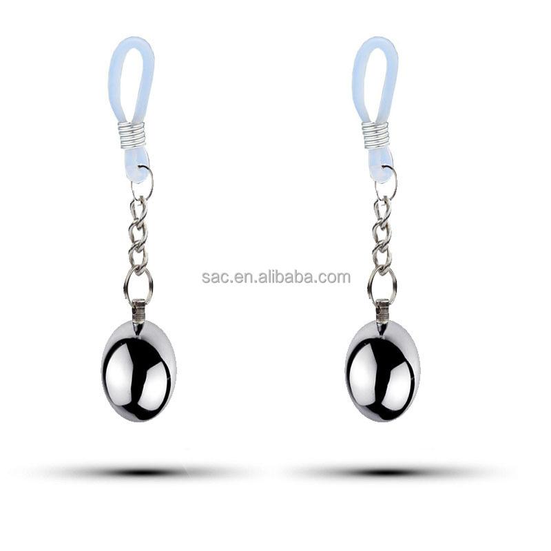 SacKnove Heart Stars Shape Pendant Decorative Nipple Clamps Naughty Thingy Vaginal Clips Jewelry Sex Toys Breast Clip for Women