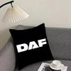 DDAF Truck Logo Cushion Cover Pillowcase Comfort Sofa Bed Silky Elegant Invisible Zipper Decorative Cushion Cover