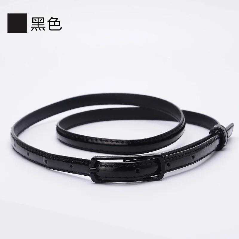 Ladies Fine Belt Japanese Word Buckle PU Belt Ladies Fashion Belt Thin Waist Skirt