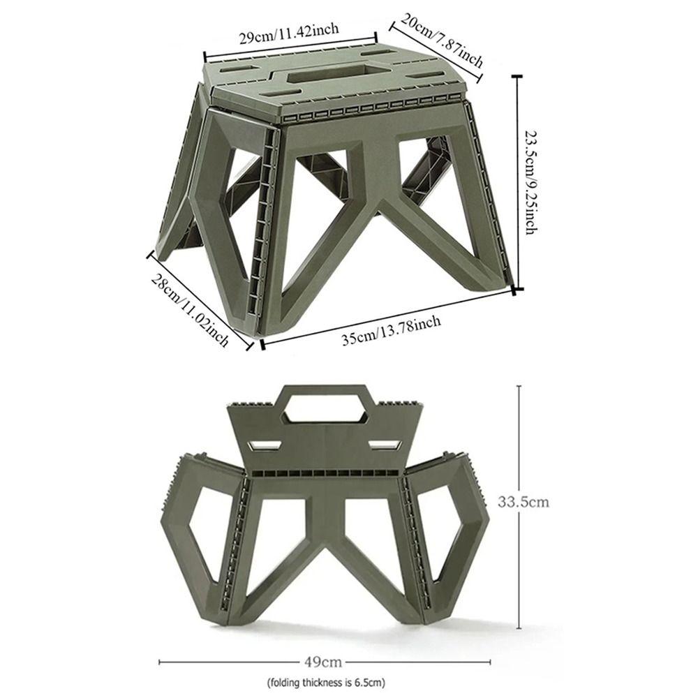 Portable Folding Step Stool Square Fishing Chair Outdoor Furniture Camping Chair Travel