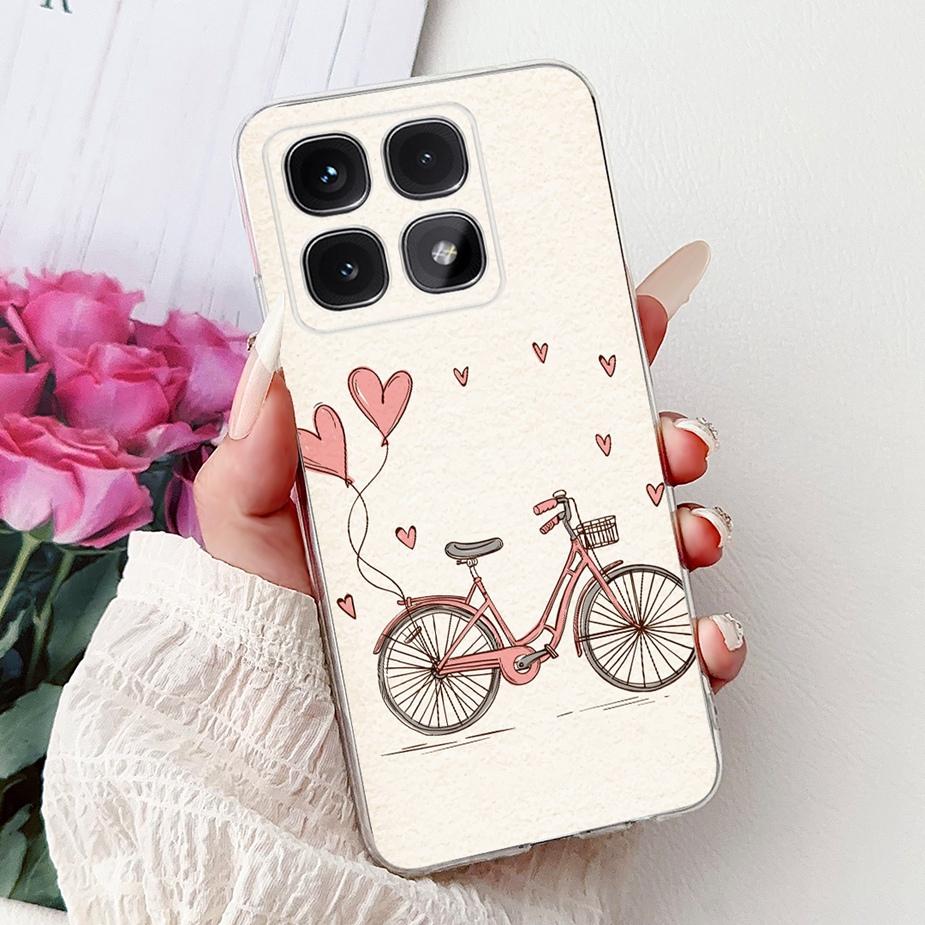 For Xiaomi Mi 14T Pro Case Cute Cat Fashion Painted Cover Soft Silicone Phone Case For Xiaomi 14T Pro Mi14T 5G Back Cover Bumper
