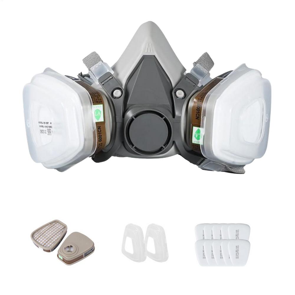 Dust Filter Respirator Reusable Respirator Masque Adjustable Reusable Respirator Masque Professional Breathing Protection Half