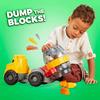Mega Bloks Грузовик-бетономешалка CAT (9 штук) для возраста от 1 года и старше (GFG11)