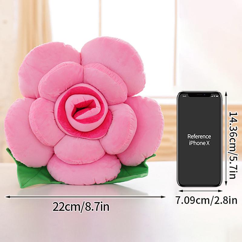 Подушка с розами, мягкие подушки, декоративные подушки для дивана, мягкая подушка для сидения в виде розы, подарки на День святого Валентина, украшение для дома