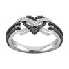 Seulement Love Black Infinity Heart Couple Rings for Women Men Stainless Steel Jewelry for New Listing Gothic Accessories