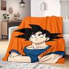 Dragon Ball Z Print Blanket Warm Comfortable Flannel Blanket Suitable for Bedrooms,Sofas, Beds,Chairs,Travel -QIAO33