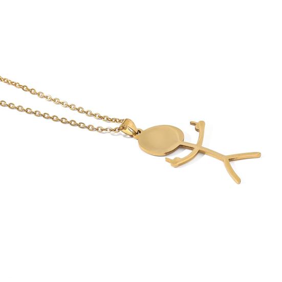 4Pcs/Set Finger Ring Rectangle Shape Shiny Charming Cubic Zirconia Vintage Pendant Dress Up Anti-rust Women Luxury Rhinestone Necklace Hoop