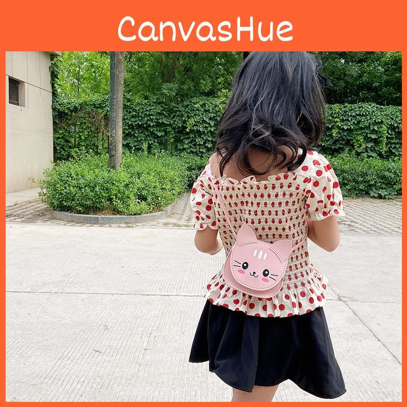 Shoulder Bag Cat Childrens Cartoon Animal Bag Zipper Design Made Of Material Pu