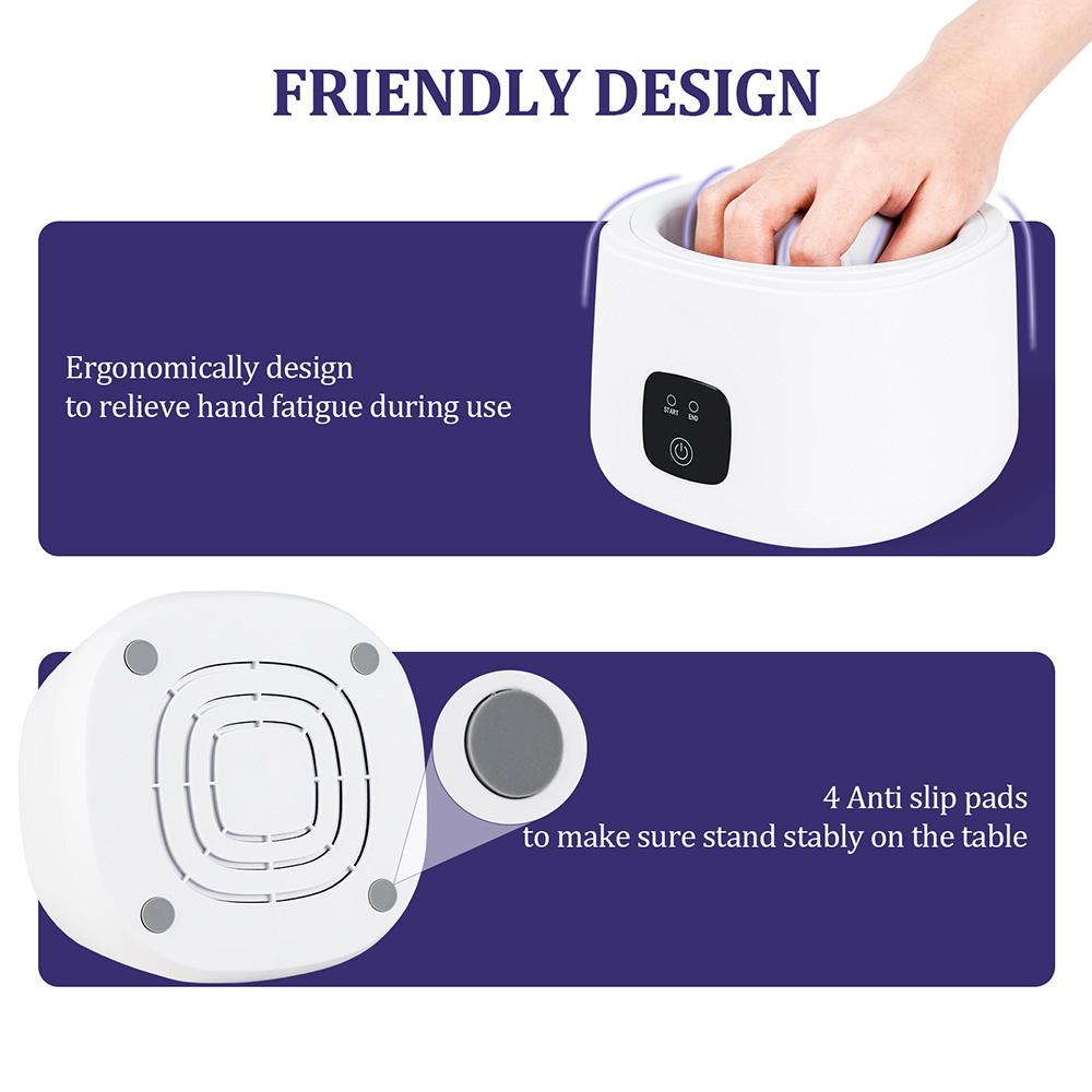 Electric Nail Polish Soaking Bowl Steam 5-Finger Inner Liner Nail Polish Removal Machine Steamer Heating UV Gel Remover Soak