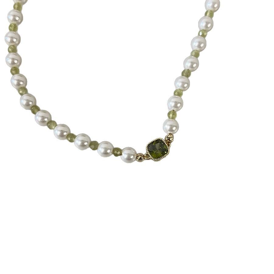 Cold Brew Sweet Girl Pearl Necklace Versatile Fairy-Like Adjustable Collarbone Chain