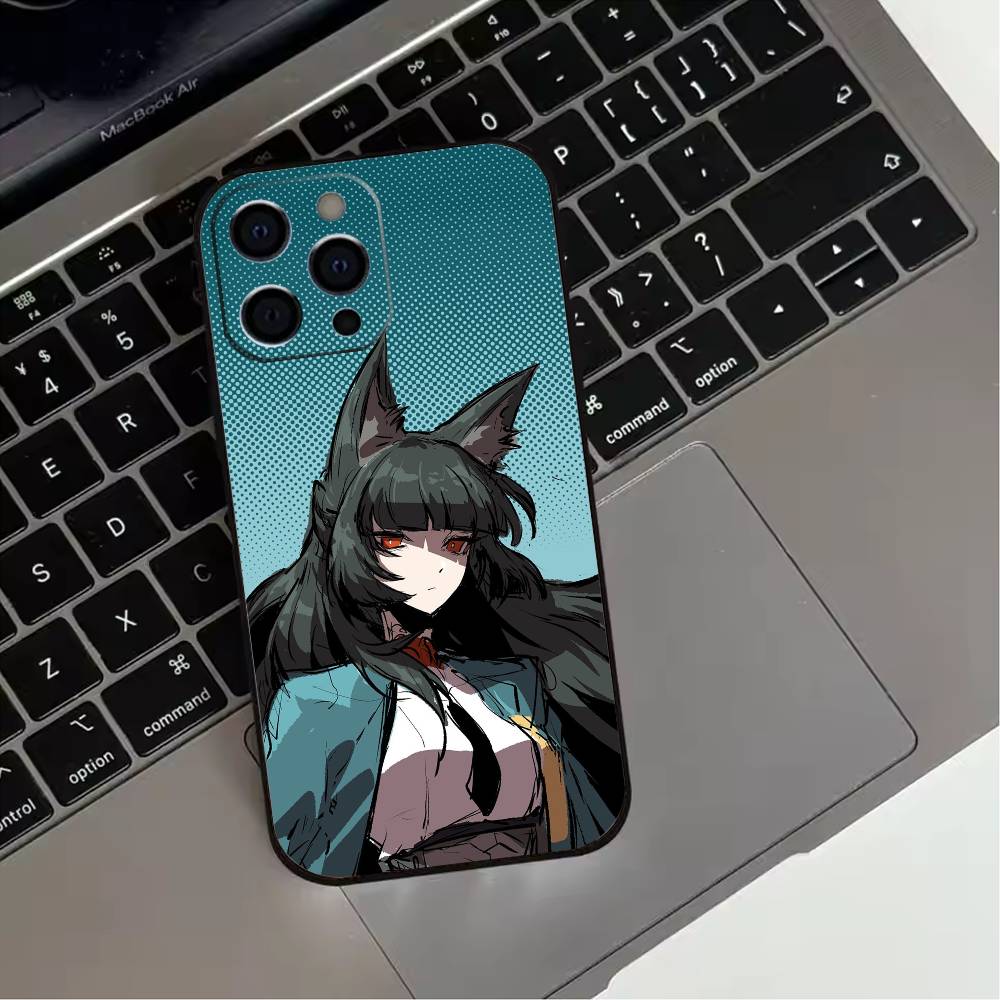 Zenless Zone Zero Мияби Хосими Чехол для телефона для iPhone 17,16,15,14,13,12,11 Plus,Pro Max,XS,Мягкий силиконовый черный чехол
