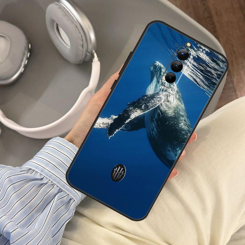 Чехол Голубой Кит для ZTE Nubia Red Magic 11 10 8 8S 9 9S 10S Pro Plus 6 7 6S 7S Pro 5G 6R 10 Air