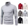 Autumn/Winter Men's High Neck Sweater Korean Version Slim Fit Youth Solid Color Pullover Bottom Knitted Jersey