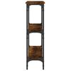 Console Table Smoked Oak 75x22.5x75 cm Engineered Wood