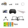 Beginner Friendly Aircraft Remote Control Paper Airplane Kit with 16/32 Colorful Paper DIY Electric RC Plane Educational Toy Gyro Stabilizer Glider