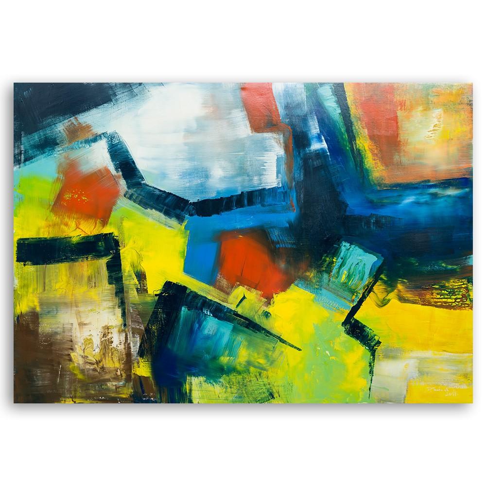 Canvas Print Colourful Abstraction Watercolour