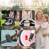 6-in-1 Convertible Baby Tricycle, Foldable, Adjustable Parent Handle, 360 Swivel Seat, Pink