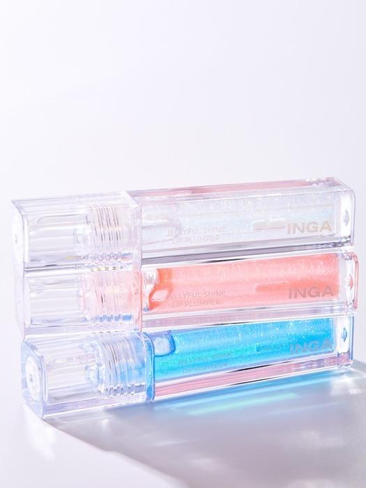 INGA Блеск-плампер для губ Jellyful Shine 3 цвета 3,5 г