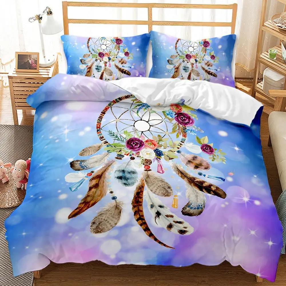 Роскошный темно-синий комплект постельного белья Galaxy Twin Full Queen King Size, пододеяльник/пододеяльник, комплект сияющих звезд, звездное небо, пододеяльник