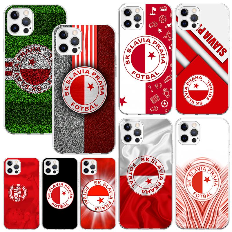 Sk Slavia Praha Czech Republic Phone Case For Iphone 17 Air 16 15 Plus 16E 14 Pro Max 13 Mini 12 11 7 8 SE Fundas Soft Back Cove