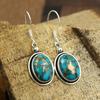 925 Sterling Silver, Turquoise Earring, Dangle Earring, Handmade Jewelry, Birthday Gift, Designer Earring