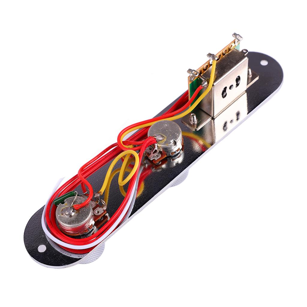 Guitar Pre Wired Control Plate Metal Lightweight 3 Way Fully Loaded Control Plate for Replacement