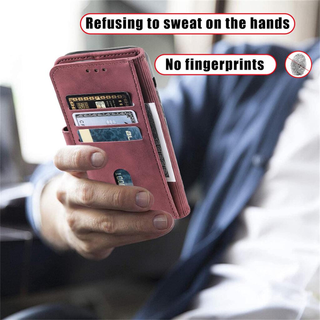 For Sony Xperia XZ1,Xperia XA2,XA1,Xperia 1 II,Xperia 10 II,Xperia 5 III...Hand Rope Style Splicing Design PU Leather Flip Stand Wallet Phone Case