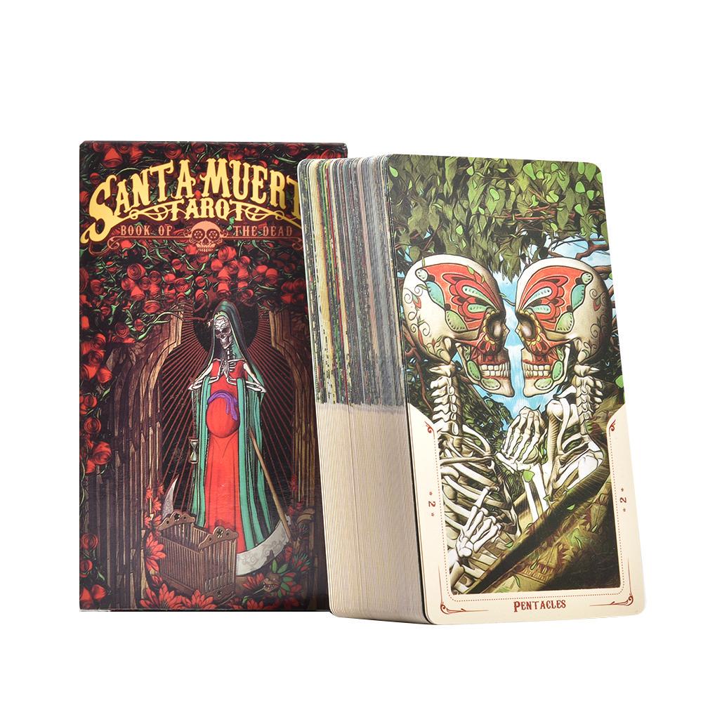 Карты Таро Santa Muerte, 78 листов, колода Таро Borad games, игра Oracle Cards, PDF-путеводитель