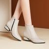 Boots for Women 2024 New Simple and Versatile Pointed-toe Women's Boots Comfortable Low-heeled Commuting Ladies Shoes