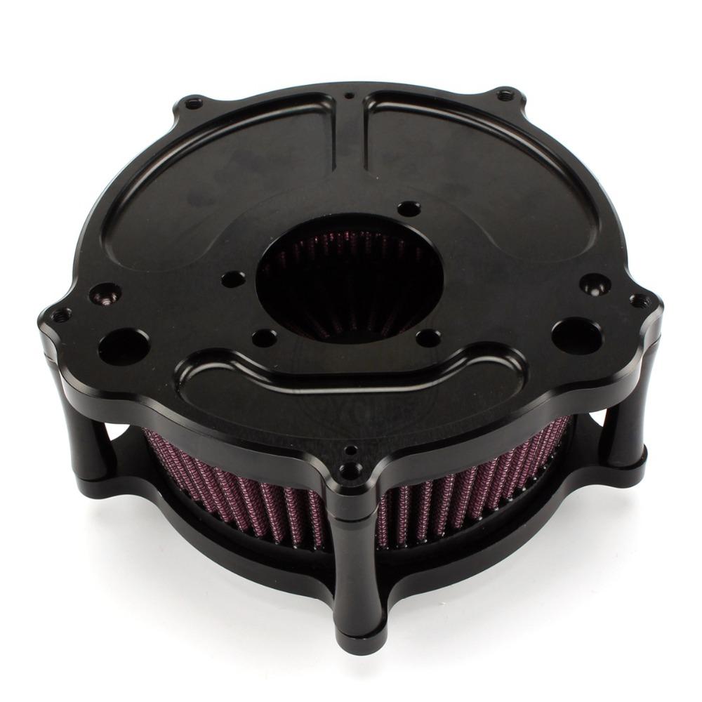 Motorcycle Air Filter Contrast Cut Turbine Air Cleaner Intake Filter For Harley Sportster XL883 1200 1991-2022 filtre a air moto