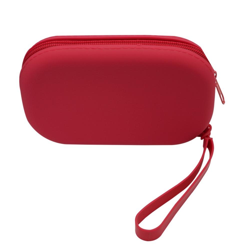 Силиконовая косметичка для хранения с застежкой-молнией, держатель для кистей для макияжа, портативная косметичка для женщин