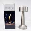 Современная металлическая гантель, светодиодная настольная лампа для бара, сенсорный датчик, ретро настольный ночник, USB аккумуляторная беспроводная лампа для ресторана