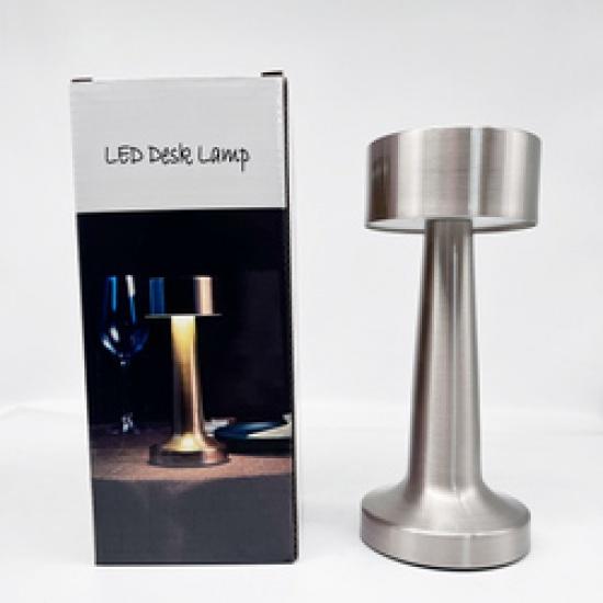 Современная металлическая гантель, светодиодная настольная лампа для бара, сенсорный датчик, ретро настольный ночник, USB аккумуляторная беспроводная лампа для ресторана