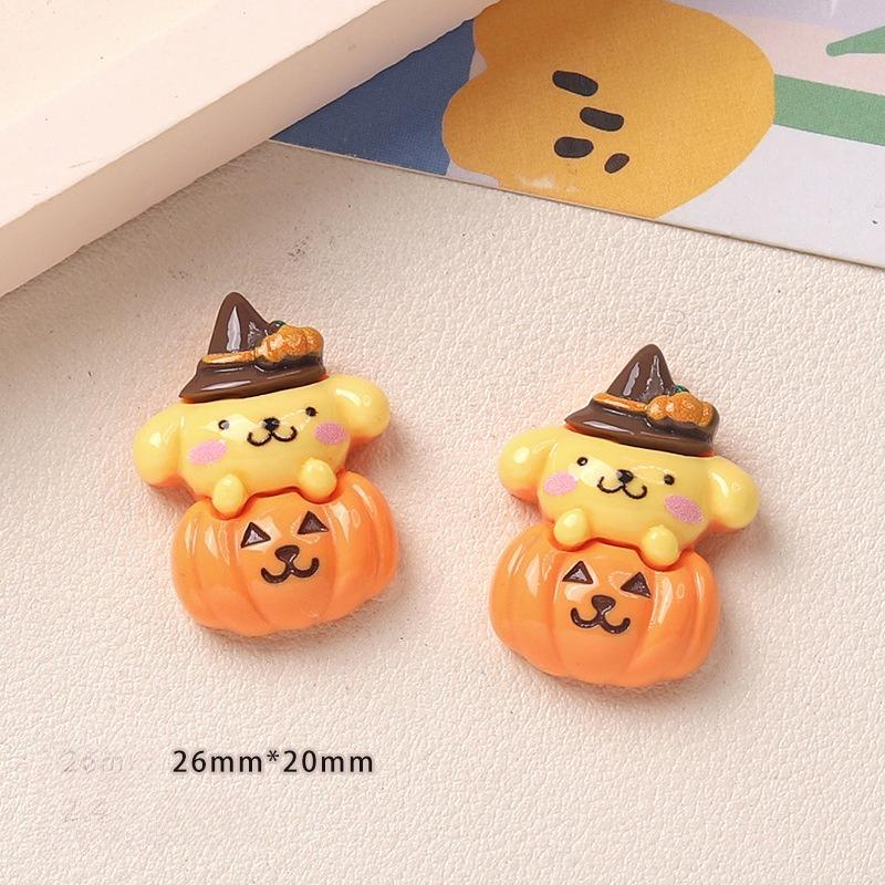 10 шт. Новые модели Смола Милый мультяшный Хэллоуин Тыква Серия Плоское дно Скрапбукинг DIY Ювелирное ремесло Украшение A18