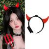 Red LED Light LED Headband Bull Horns Devil Hair Hoop Durable Party Headwear  Cosplay Costume