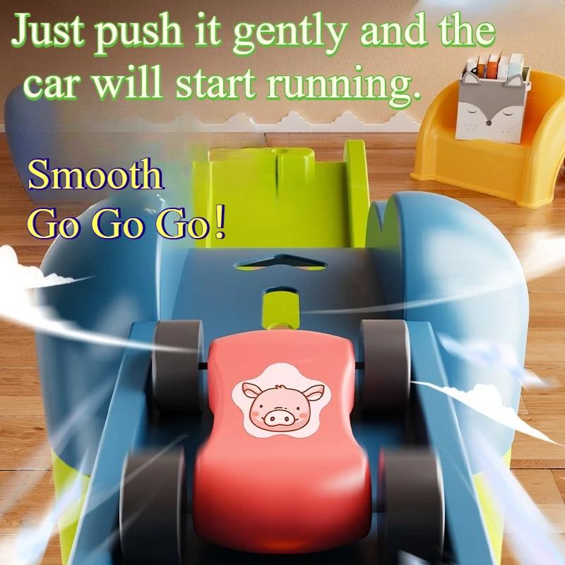 Gliding Track Car Car Educational Toys Boys And Girls Parking Lot Set Toys Non-Remote Control Track Car Best Gift For Children