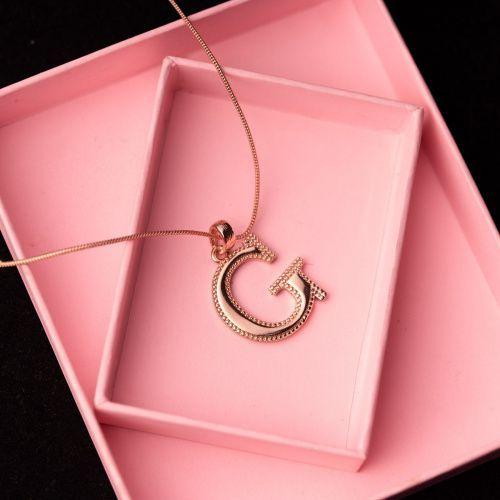Estele Подвеска Charm G с покрытием из розового золота