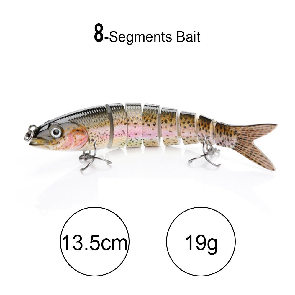 10см 10г Тонущие Крэнки Рыболовная Приманка 10-секционный Воблер Жесткая Искусственная Приманка Для Рыбалки на Щуку Аксессуары Свимбейт