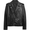 Кожаная куртка мужская SS24 Черная CU446-BLK