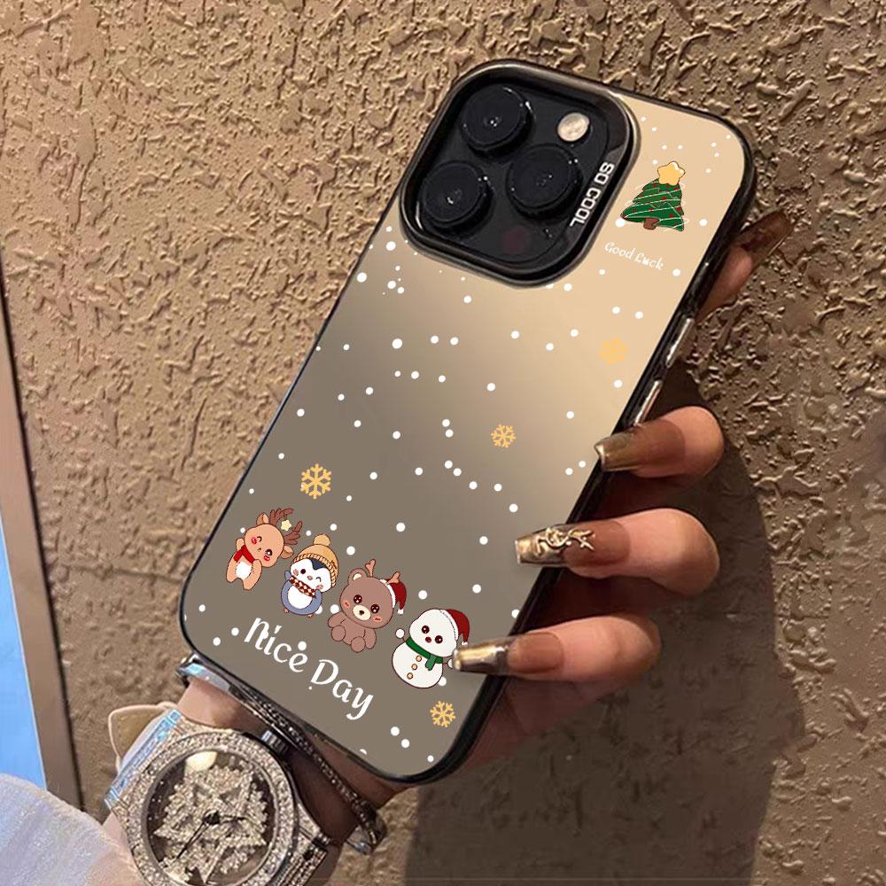 Case phone case For iphone 17 16pro 15pro14 13 12 11 12pro 13pro max 14plus Phone Funda Fashion Christmas Cover