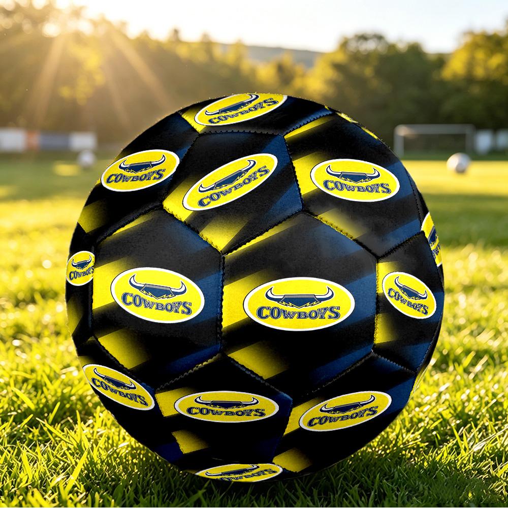 North Queensland Cowboys Size 5 Sports Training Ball Shock Absorbing Durable Ball For Match Daily Practice Outdoor Activities