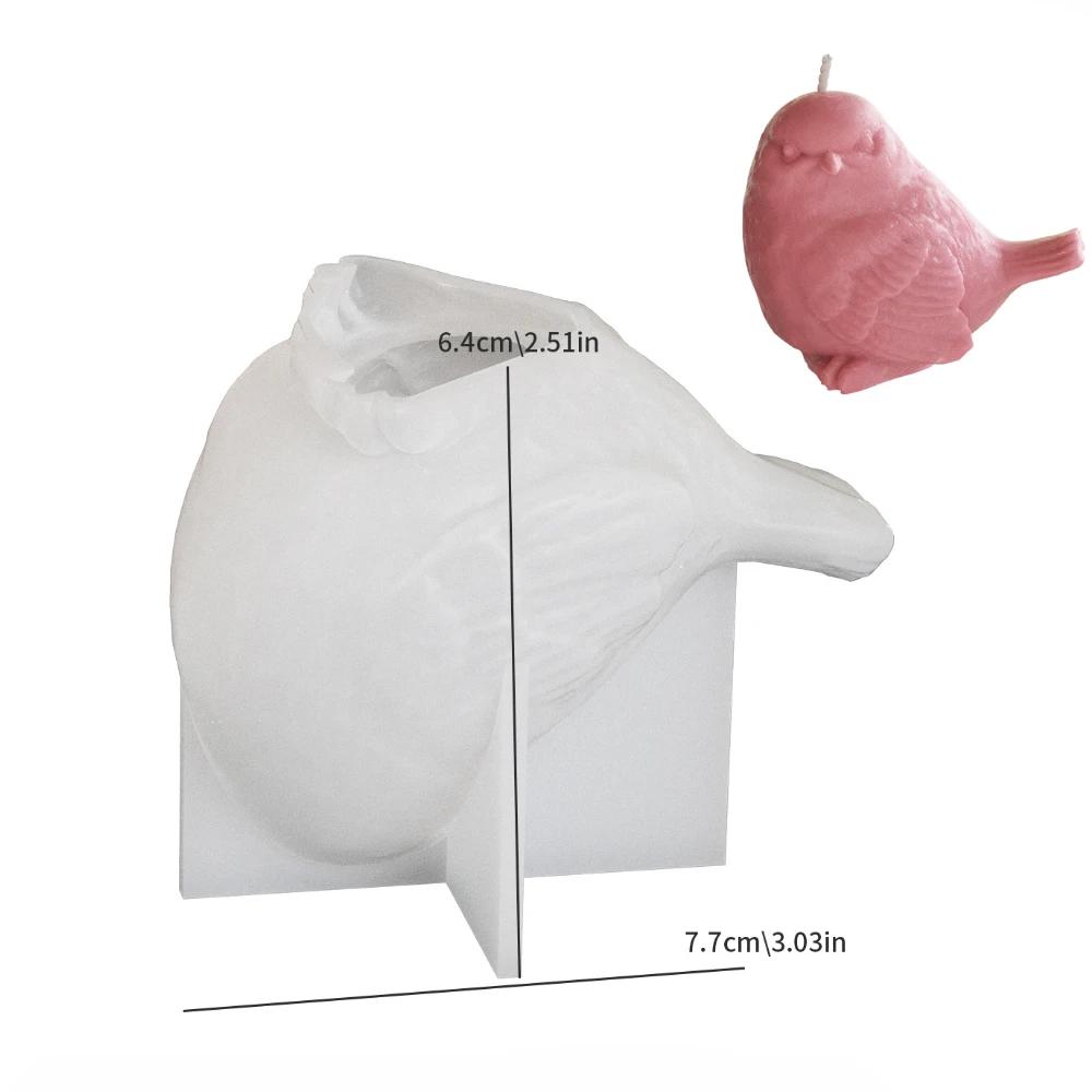 3D рельефная свеча с ароматом птицы силиконовые формы прекрасная картина с животными гипсовые формы инструменты для изготовления свечей в виде крыла воробья домашний декор