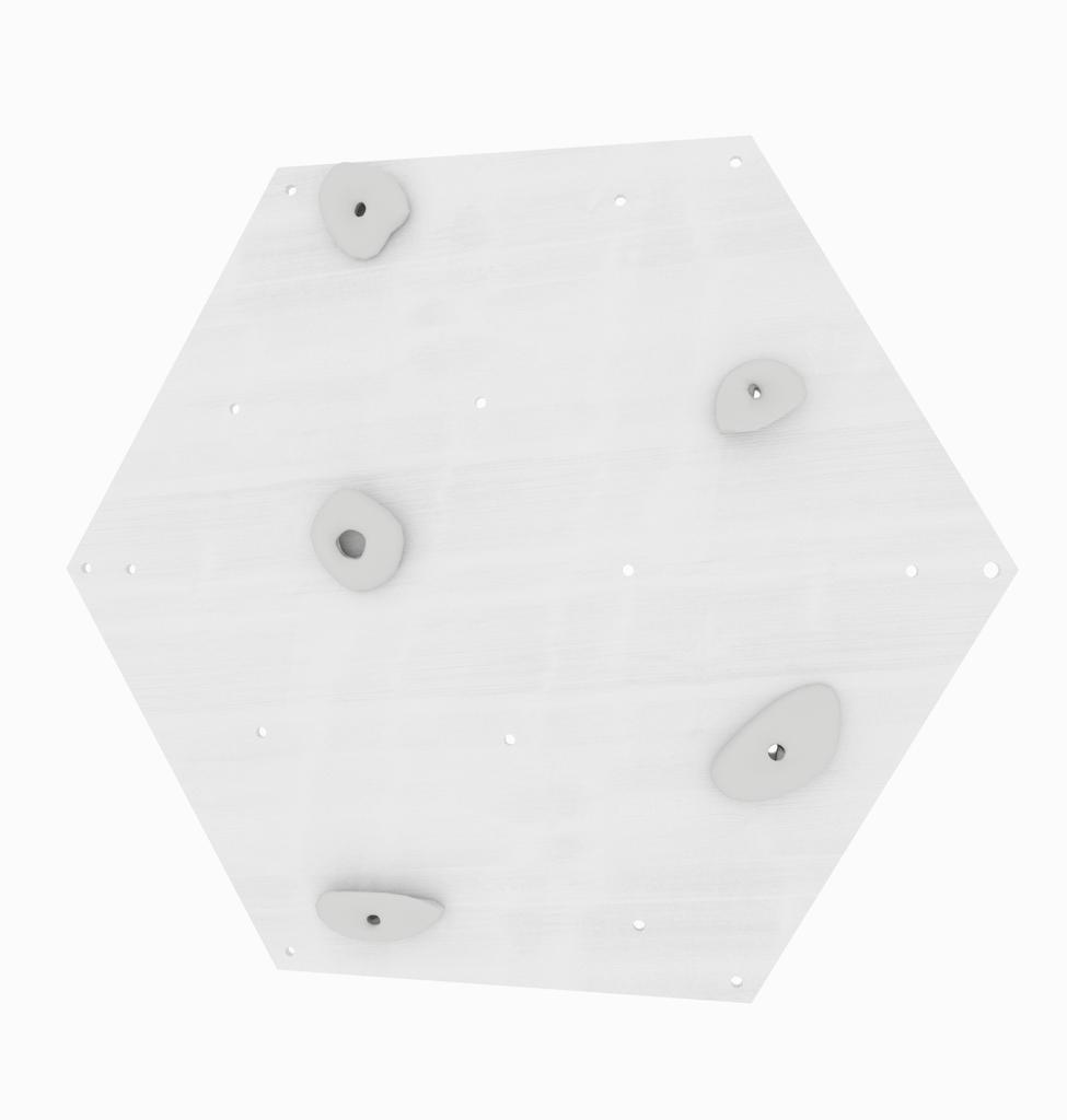 Climbing Wall Cube 1 White - White Holds