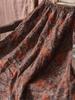 Johnature Женские винтажные льняные широкие брюки с эластичной резинкой на талии и цветочным принтом, весенние брюки, свободные мягкие длинные брюки в китайском стиле