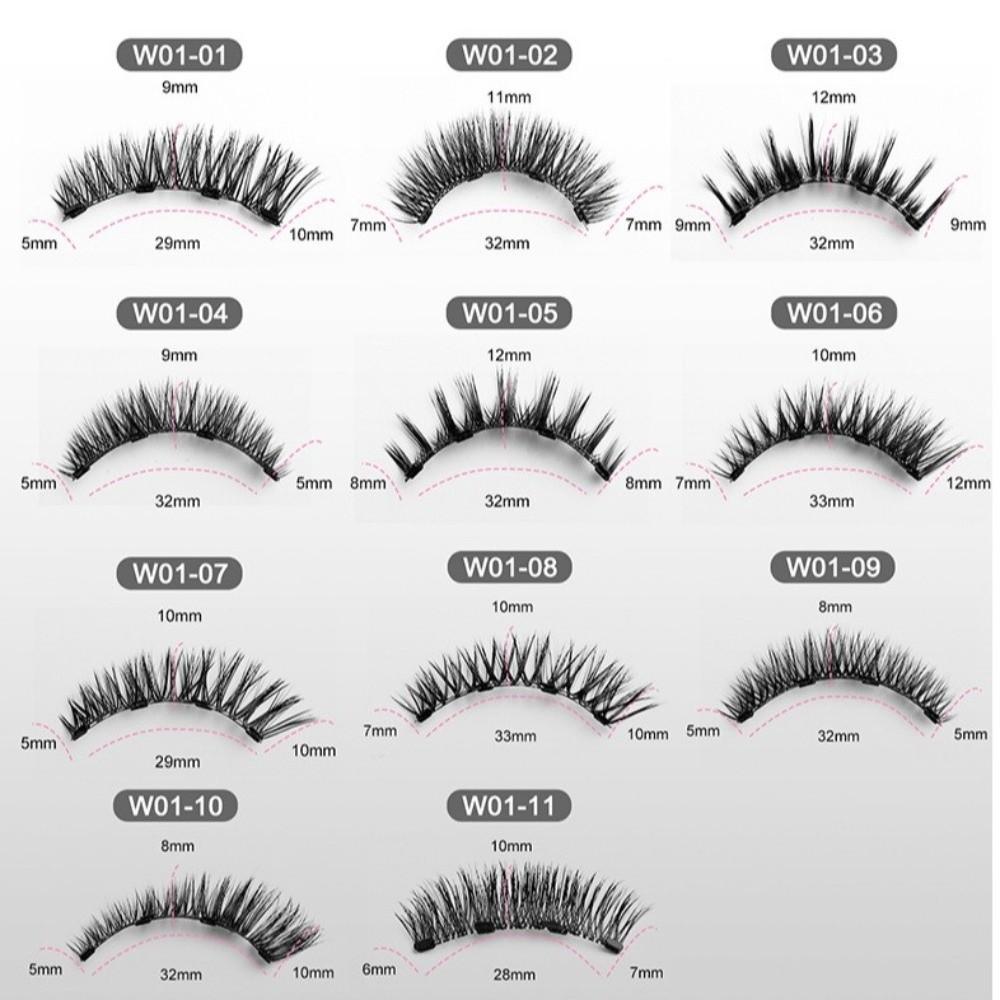 С аппликатором Магнитные накладные ресницы Натуральный вид Накладные ресницы Горячие накладные ресницы Для ежедневного ношения