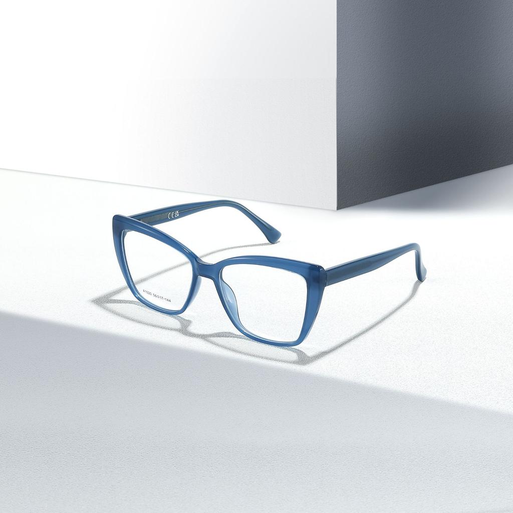A European and American fashion new TR propionic acid ferrule men's and women's flat glasses can be equipped with myopia frame glasses